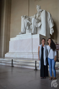 (Photo courtesy of Senior Samantha Alvarado) (L-R:) Social Studies teacher Dr. Amy Perruso and Samantha Alvarado (12) also took the time to visit historical monuments in the city.