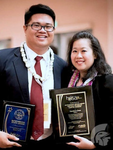 (Photo courtesy of HOSA adviser Candace Chun) Chun and Lopez have a long history in HOSA; Lopez has been a member for four years, while Chun has been an adviser for nine. 