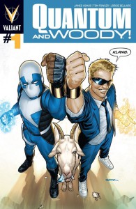 Quantum and Woody issue 1, cover from the Valiant Entertainment website